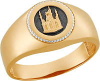 кольцо (Au 585) К18630 , изображение 1