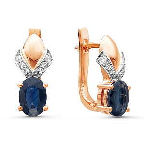 серьги (Au 585) 02-0913-2