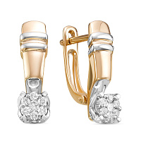 серьги (Au 585) ЗА-02-01451-02-001-01-01, изображение 1