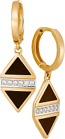 серьги (Au 585) 24420 , изображение 1