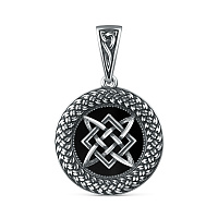 Подвеска серебряная с агатом, изображение 1