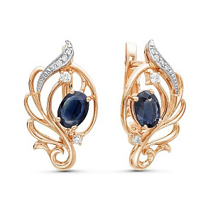 серьги (Au 585) 02-0910-2