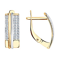 серьги (Au 585) 028203, изображение 1