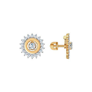 серьги (Au 585) 026980