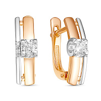 серьги (Au 585) ЗА-02-01095-01-001-01-01, изображение 1