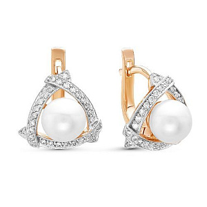 серьги (Au 585) 02-0871