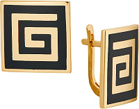 серьги (Au 585) 19884, изображение 1