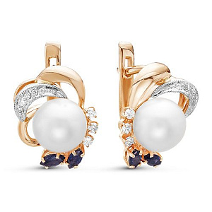 серьги (Au 585) 02-0832-2