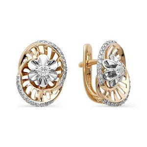 серьги (Au 585) 2-105-446