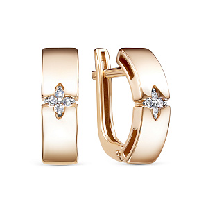 серьги (Au 585) БР120063