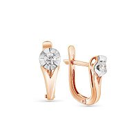 серьги (Au 585) 2-105-373, изображение 1