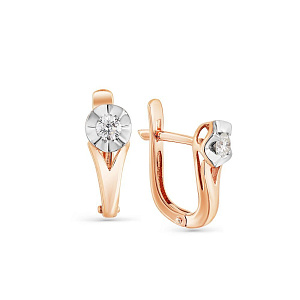 серьги (Au 585) 2-105-373