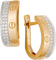 серьги (Au 585) 23615, изображение 1