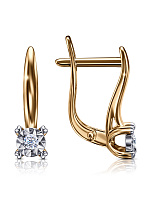 серьги (Au 585) С133-3597, изображение 1