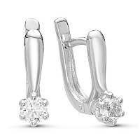 серьги (Au 585) 02-1007, изображение 1