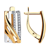 серьги (Au 585) 028295, изображение 1