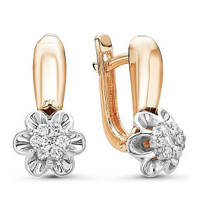 серьги (Au 585) 02-1105