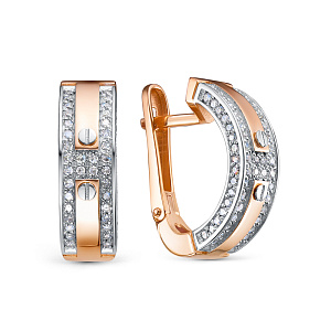 серьги (Au 585) БР120183