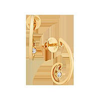 серьги (Au 585) 18173, изображение 1