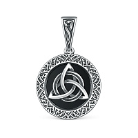 Подвеска серебряная с агатом, изображение 1
