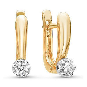 серьги (Au 585) 02-1017