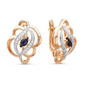 серьги (Au 585) 02-1449-2