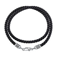 колье (Ag 925) Г-15-Ч, изображение 1