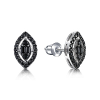 Серьги серебряные со шпинелями, изображение 1