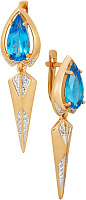 серьги (Au 585) 21640, изображение 1