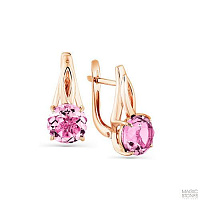 серьги (Au 585) 02-2-762-1800-010, изображение 1