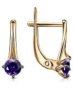 серьги (Au 585) С124-252Тз, изображение 1