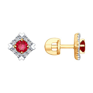 серьги (Au 585) 725812