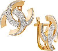 серьги (Au 585) 23750, изображение 1