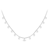 Колье серебряное с фианитами, изображение 1