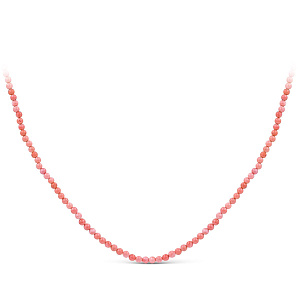 Колье серебряное с кораллом