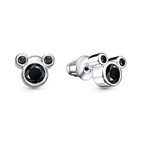 Серьги серебряные со шпинелями, изображение 1