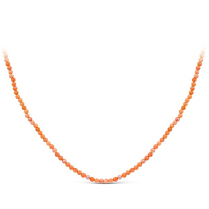 Колье серебряное с кораллом