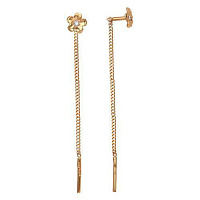 серьги (Au 585) 20019800, изображение 1