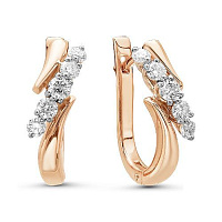 серьги (Au 585) 02-0911, изображение 1