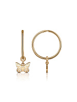 серьги (Au 585) С100-2977-15,0, изображение 1