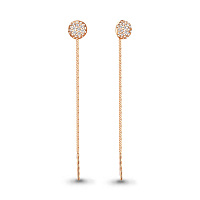 серьги (Au 585) 41030А, изображение 1