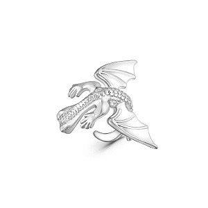 Серьга серебряная