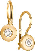 серьги (Au 585) 24638 , изображение 1